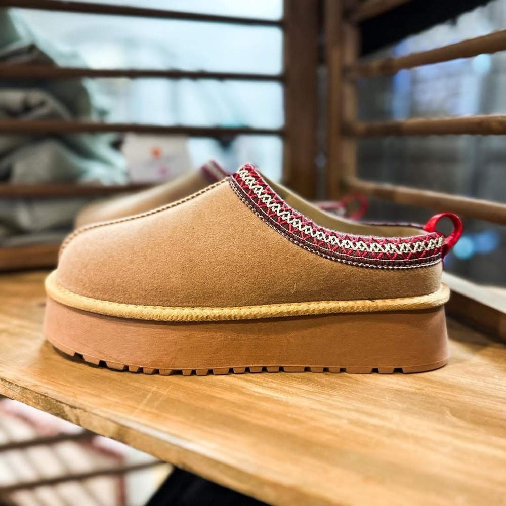 COPY - CCOCCI Tan and Red Slippers